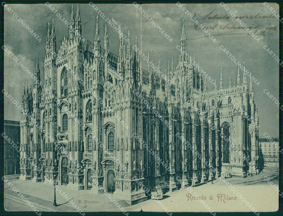 Milano Città Ricordo di Duomo Doppia cartolina RT3113 – fronte
