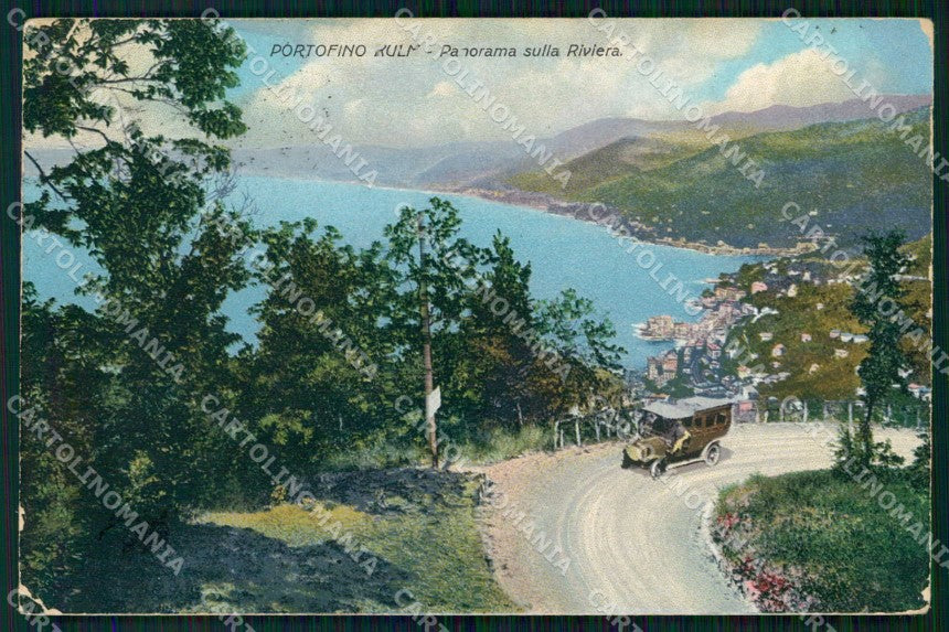 Genova Portofino Riviera Ligure Automobile cartolina RT3114 – fronte