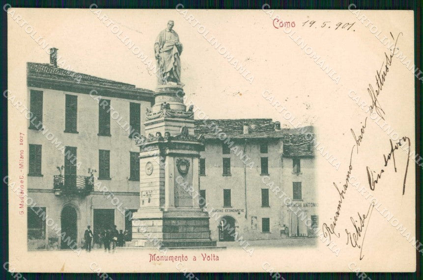 Como Città Monumento ad Alessandro Volta Modiano 1027 cartolina RT3118 – fronte