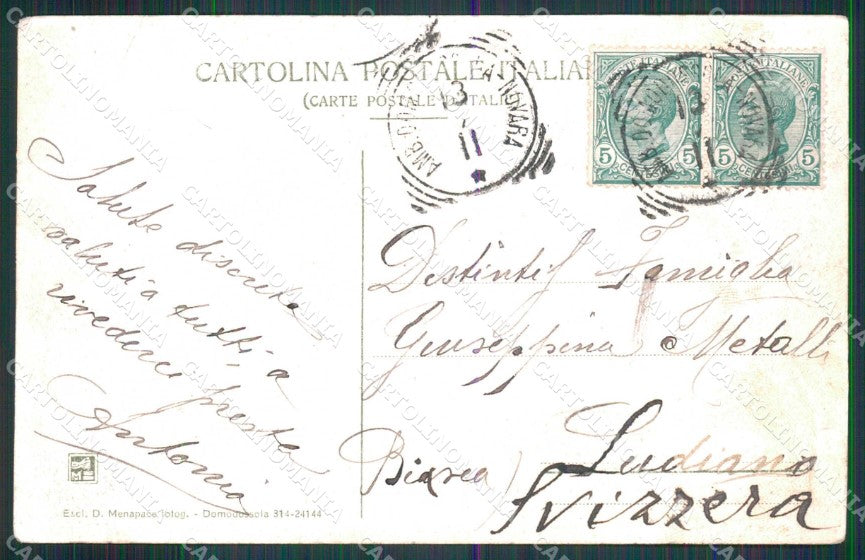 Verbania Ceppo Morelli Ingresso Valle Anzasca PIEGA cartolina RT3120 – retro