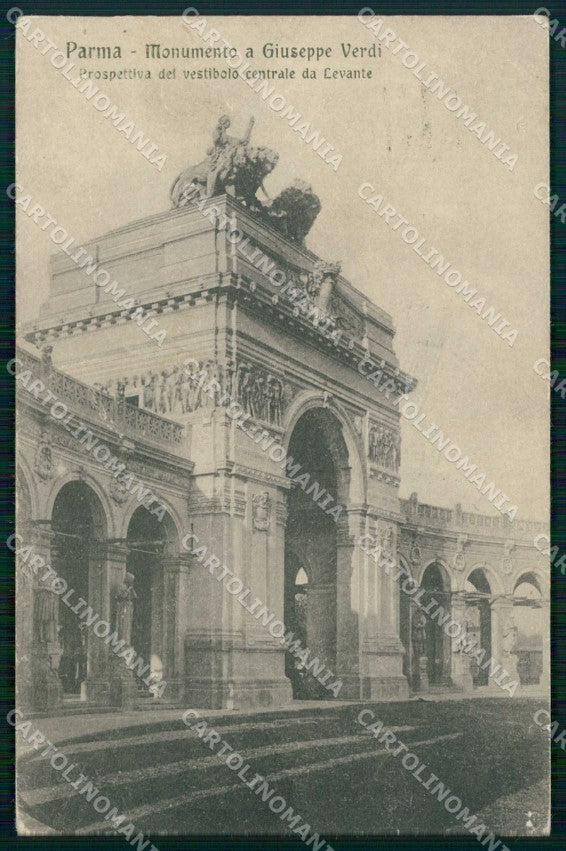 Parma Città Monumento a Giuseppe Verdi cartolina RT3121 – fronte