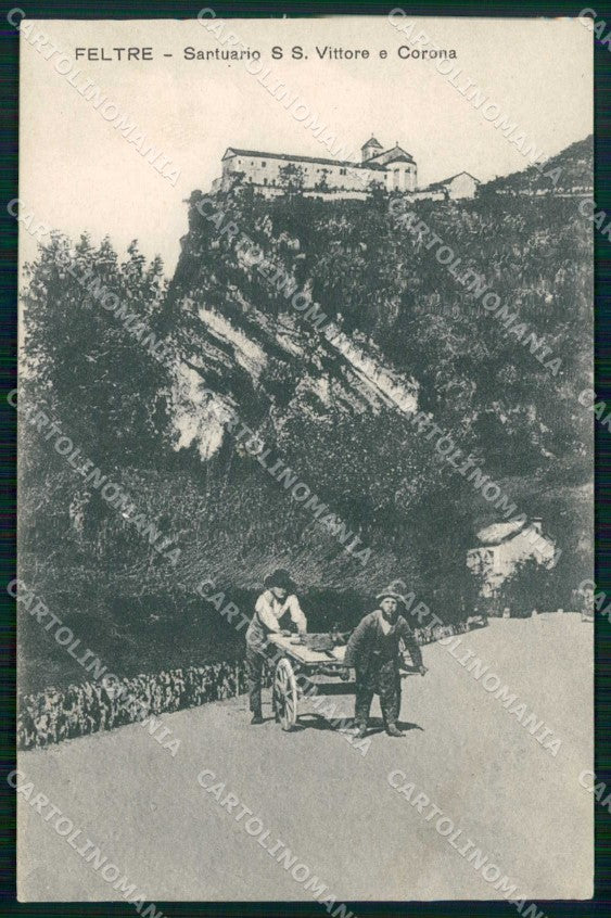 Belluno Feltre Santuario San Vittore Corona Breveglieri 2156 cartolina RT3125 – fronte