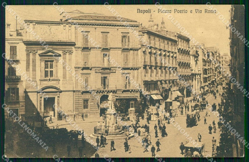 Napoli Città Piazza Poerio Via Roma Alterocca 1961 cartolina RT3137 – fronte
