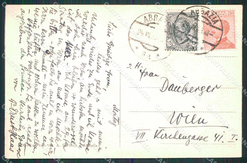 Croazia Abbazia cartolina RT3139 – retro