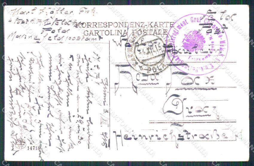 Trieste Città Riva Carciotti Barche Modiano 14718 cartolina RT3141 – retro