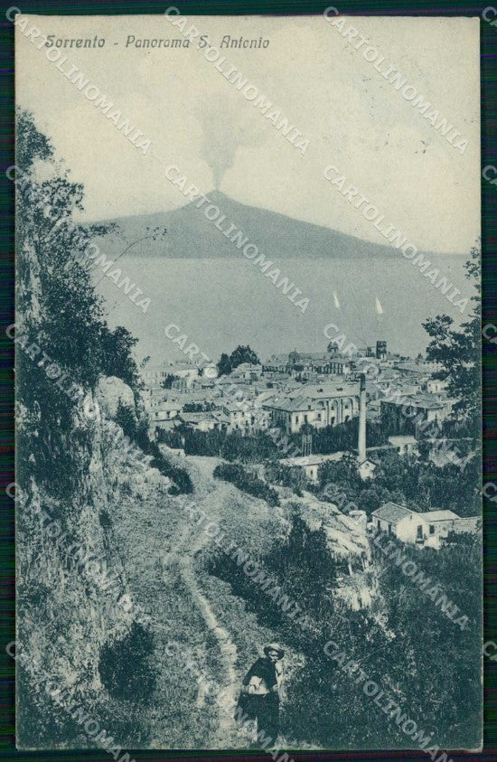 Napoli Sorrento Veduta San Antonio Vesuvio cartolina RT3146 – fronte