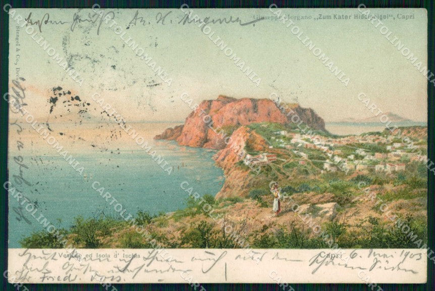 Napoli Capri Vesuvio Isola d'Ischia Stengel 19948 cartolina RT3149 – fronte