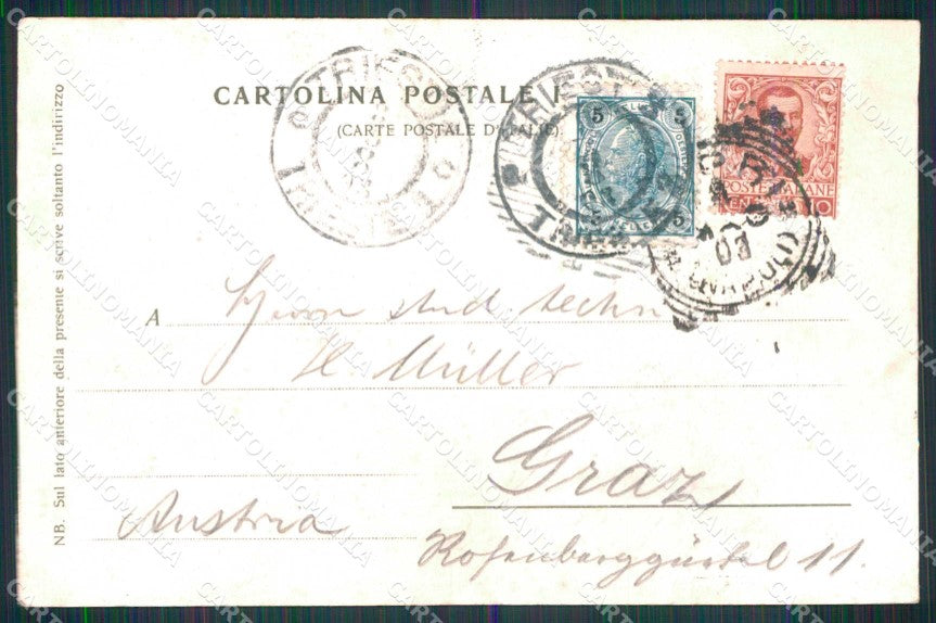 Napoli Capri Vesuvio Isola d'Ischia Stengel 19948 cartolina RT3149 – retro