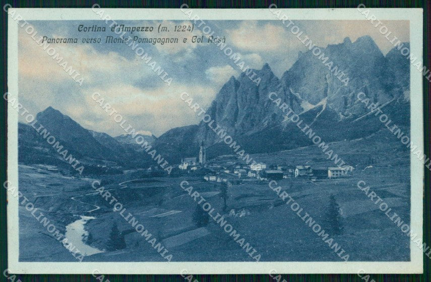 Belluno Cortina d'Ampezzo Col Rosà Breveglieri 51617 292 cartolina RT3155 – fronte