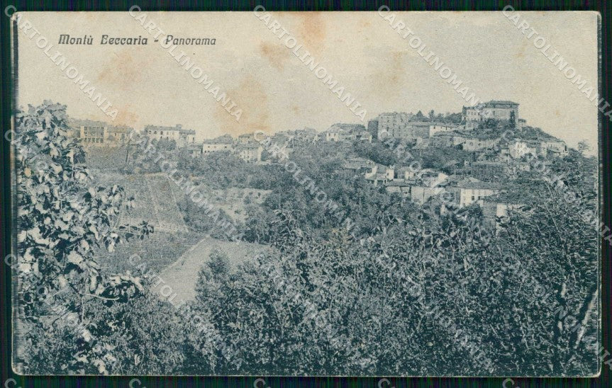 Pavia Montù Beccaria ABRASA PIEGHINA cartolina RT3170 – fronte
