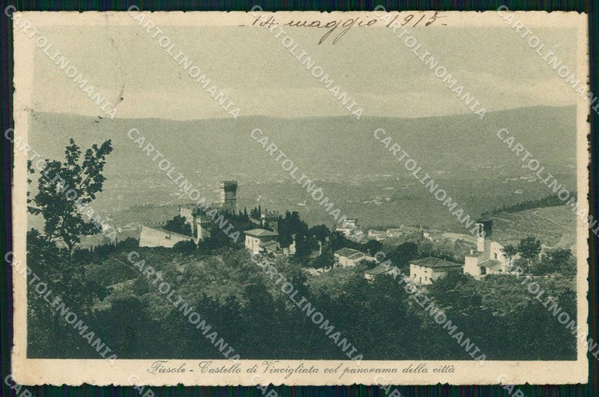 Firenze Fiesole Castello di Vincigliata cartolina RT3172 – fronte