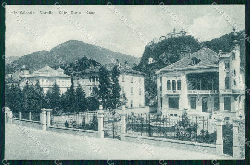 Vercelli Varallo Sesia Villa Durio Villa Cane Zanfa cartolina RT3191 – fronte
