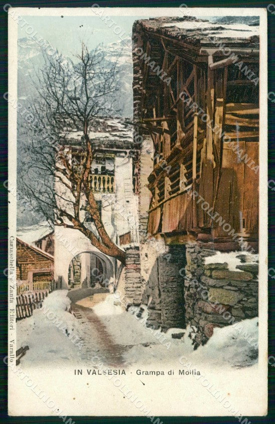 Vercelli Mollia Grampa Valsesia Zanfa cartolina RT3210 – fronte