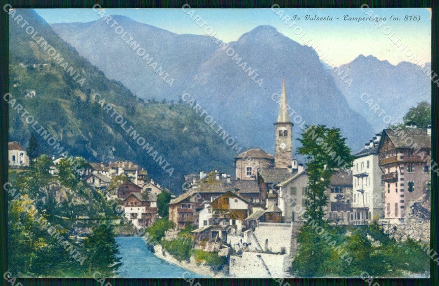 Vercelli Campertogno Valsesia Zanfa cartolina RT3212 – fronte