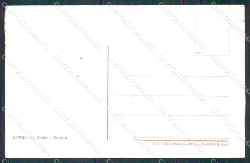 Vercelli Rimasco Valsesia Zanfa cartolina RT3216 – retro