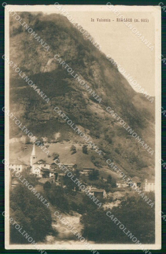 Vercelli Rimasco Valsesia Zanfa cartolina RT3219 – fronte