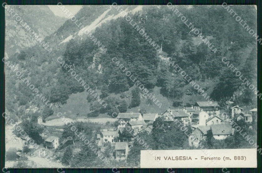 Vercelli Boccioleto Fervento Valsesia Zanfa cartolina RT3225 – fronte