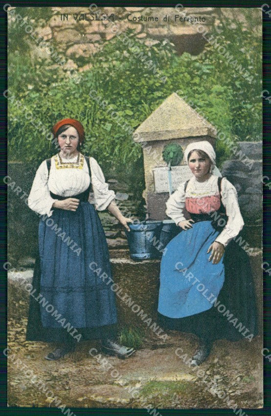 Vercelli Boccioleto Fervento Costumi Zanfa cartolina RT3232 – fronte