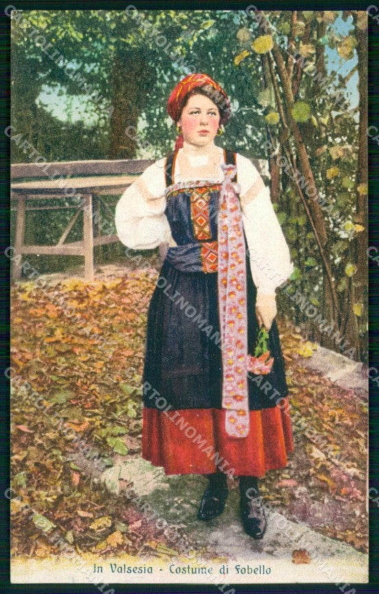 Vercelli Fobello Valsesia Costumi Zanfa cartolina RT3241 – fronte