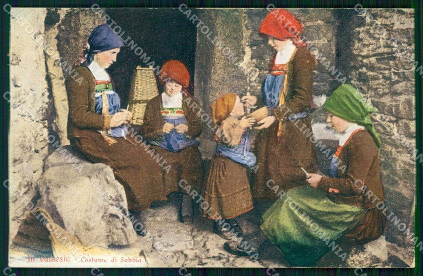 Vercelli Varallo Sesia Sabbia Valsesia Costumi Zanfa cartolina RT3245 – fronte