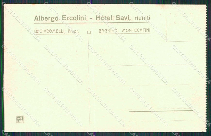 Pistoia Montecatini Terme Interno della Torretta cartolina RT3264 – retro