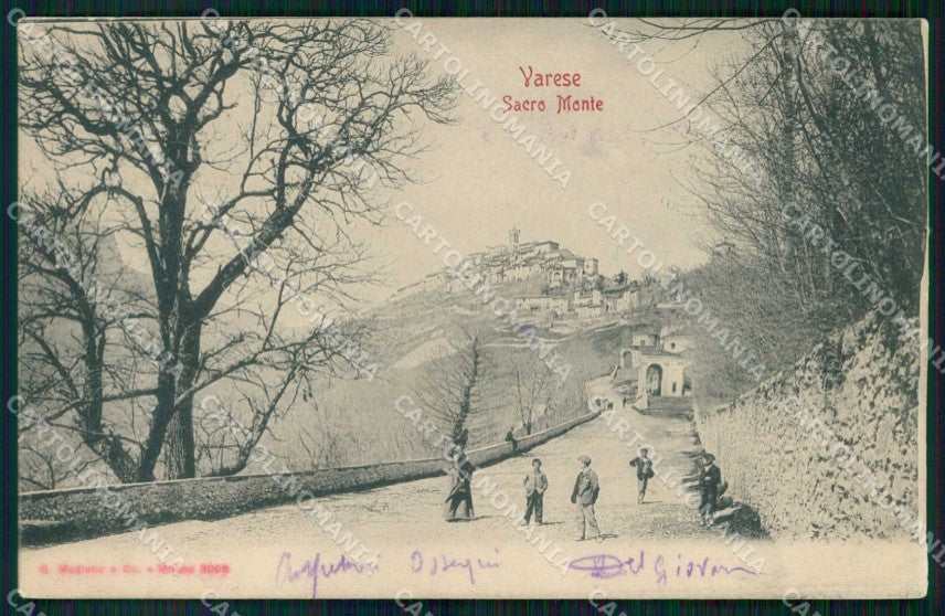 Varese Città Sacro Monte Modiano 3008 cartolina RT3275 – fronte