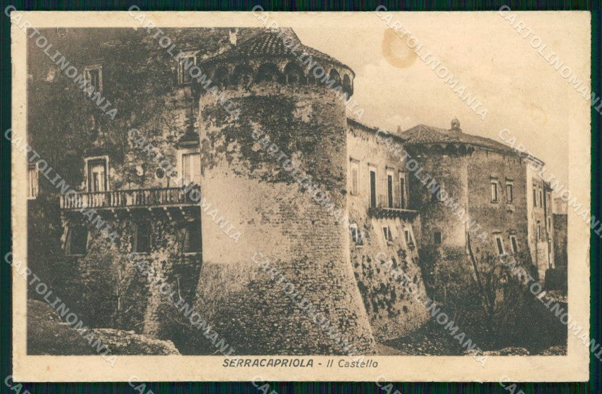 Foggia Serracapriola Castello SCOLLATA cartolina RT3277 – fronte
