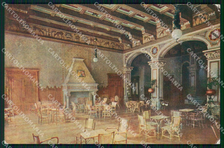 Aosta Saint Vincent Grand Hotel Hall cartolina RT3278 – fronte