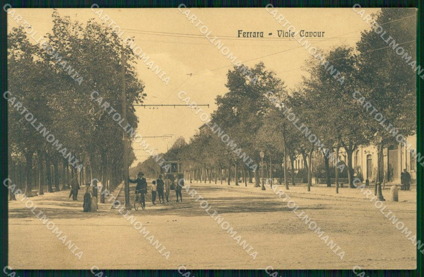 Ferrara Città Viale Cavour Tram Alterocca 9231 cartolina RT3287 – fronte