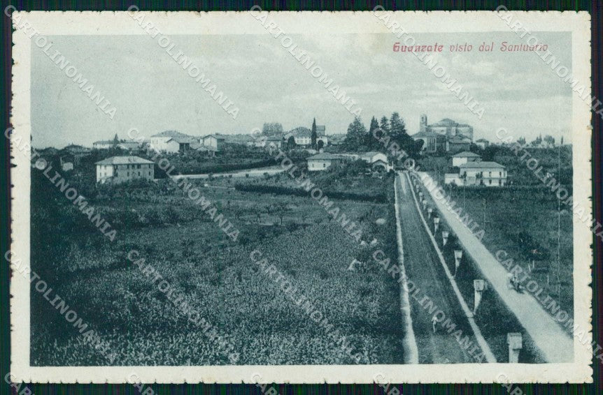 Como Guanzate Veduta dal Santuario cartolina RT3291 – fronte