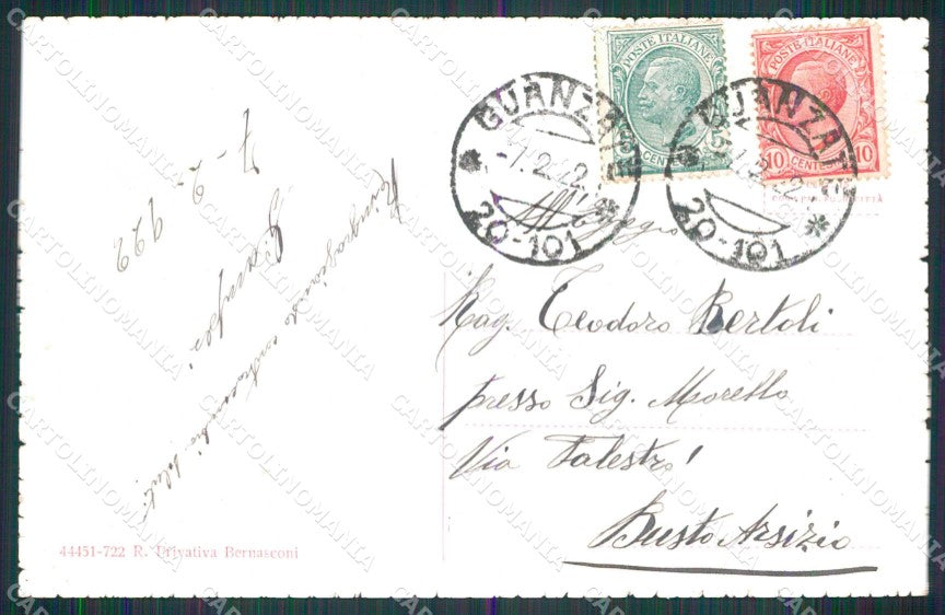 Como Guanzate Veduta dal Santuario cartolina RT3291 – retro