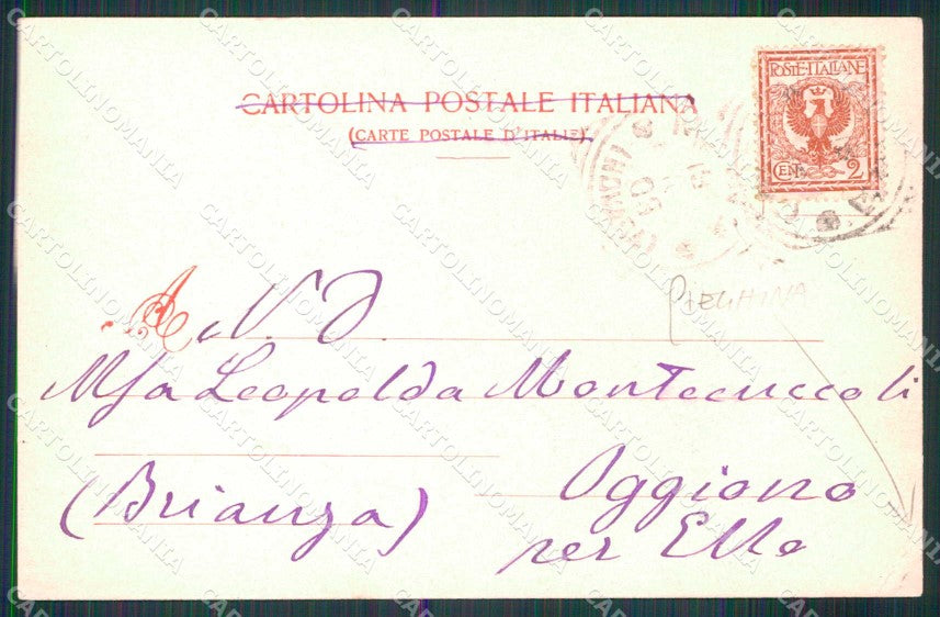 Novara Meina Lago Maggiore Villa Faraggiana Modiano 11658 PIEGA cartolina RT3298 – retro