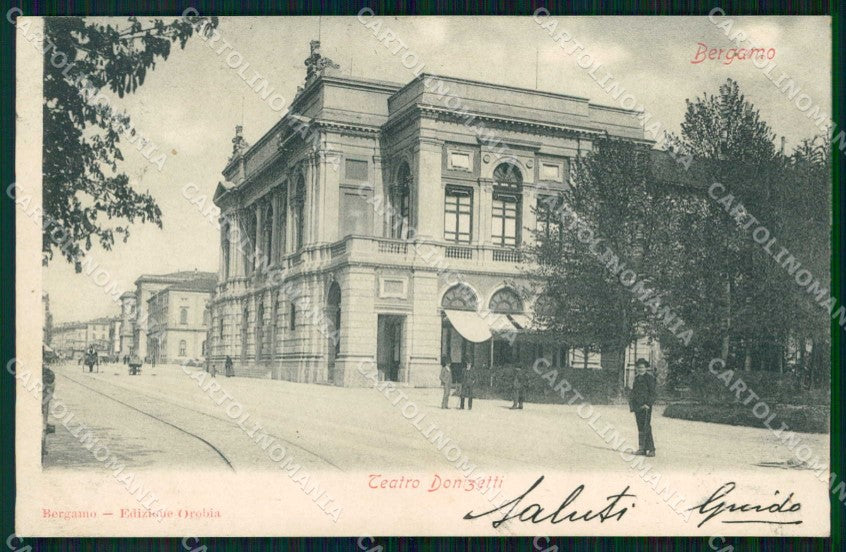 Bergamo Città Teatro Donizetti cartolina RT3303 – fronte