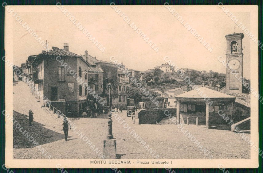 Pavia Montù Beccaria Piazza Umberto I cartolina RT3310 – fronte
