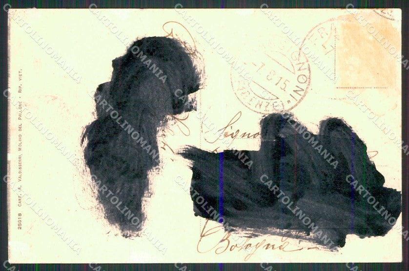 Pistoia Sambuca Pistoiese Lagacci Appennino ABRASA PIEGA cartolina RT3311 – retro