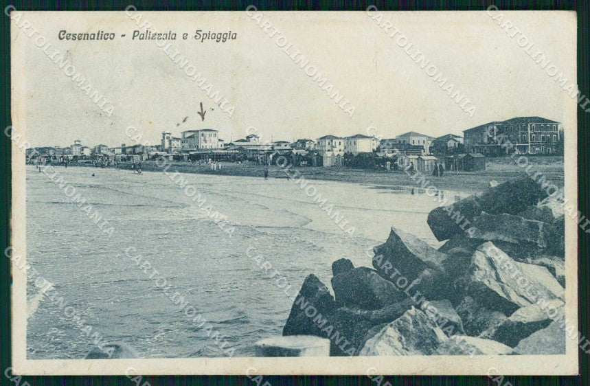 Forlì Cesenatico Palizzata Spiaggia cartolina RT3331 – fronte