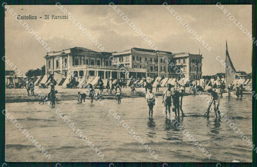 Rimini Cattolica Kursaal Spiaggia cartolina RT3341 – fronte