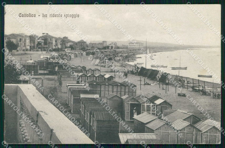 Rimini Cattolica Ridente Spiaggia cartolina RT3346 – fronte