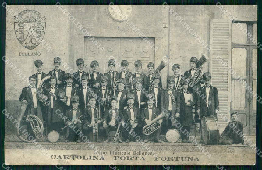 Lecco Bellano Porta Fortuna Corpo Musicale cartolina RT3350 – fronte