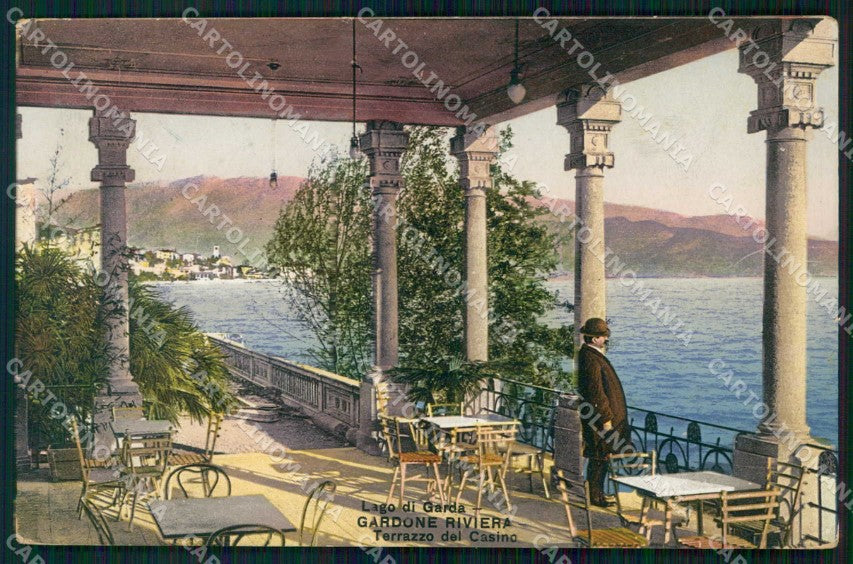 Brescia Gardone Riviera Terrazzo Casinò Lago di Garda Modiano cartolina RT3359 – fronte