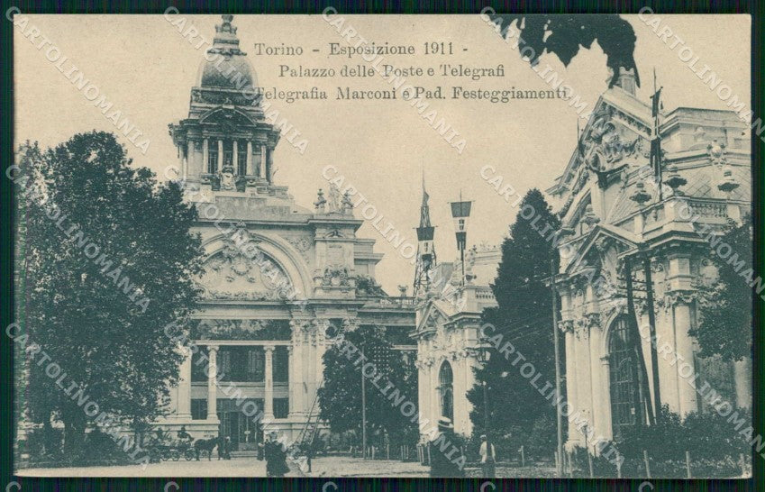 Torino Città Esposizione Palazzo Poste Telegrafi cartolina RT3367 – fronte