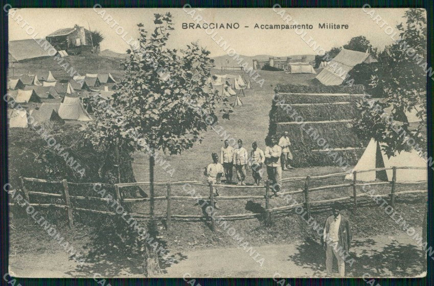 Roma Bracciano Accampamento Militare ABRASA cartolina RT3398 – fronte