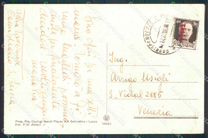 Lucca Borgo a Mozzano Ponte della Maddalena sul Serchio RSI cartolina RT3405 – retro