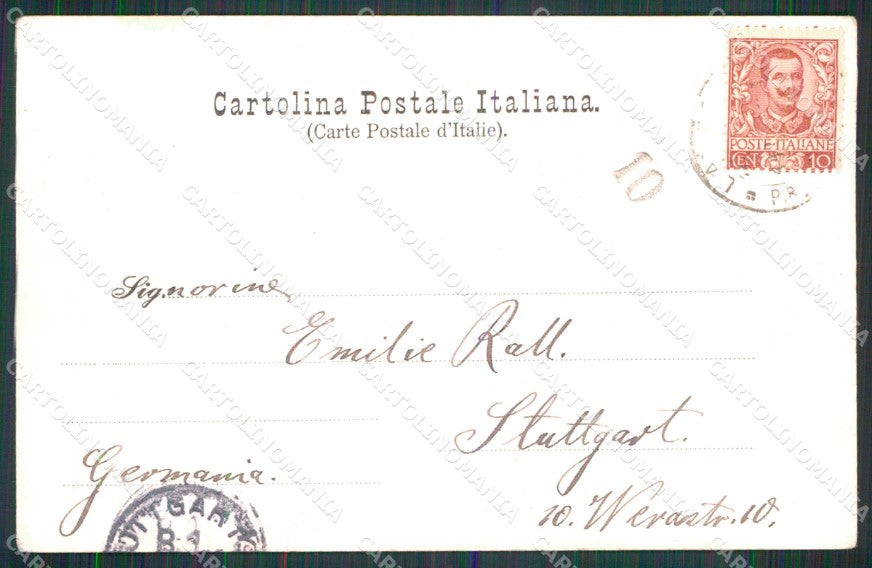 Salerno Amalfi Saluti da Terrazza Convento Cappuccini cartolina RT3407 – retro