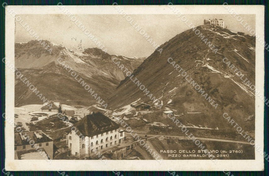 Bolzano Prato allo Stelvio Pizzo Garibaldi Passo dello Stelvio cartolina RT3408 – fronte