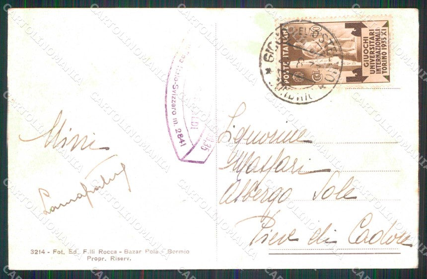 Bolzano Prato allo Stelvio Pizzo Garibaldi Passo dello Stelvio cartolina RT3408 – retro