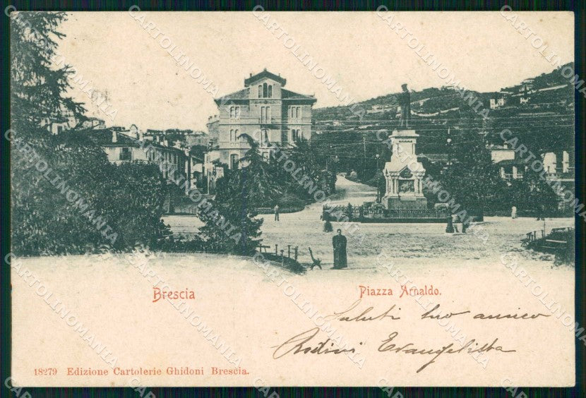 Brescia Città Piazza Arnaldo cartolina RT3416 – fronte