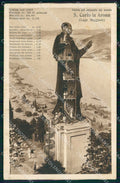 Novara Arona Lago Maggiore Statua Colossale San Carlo cartolina RT3425 – fronte
