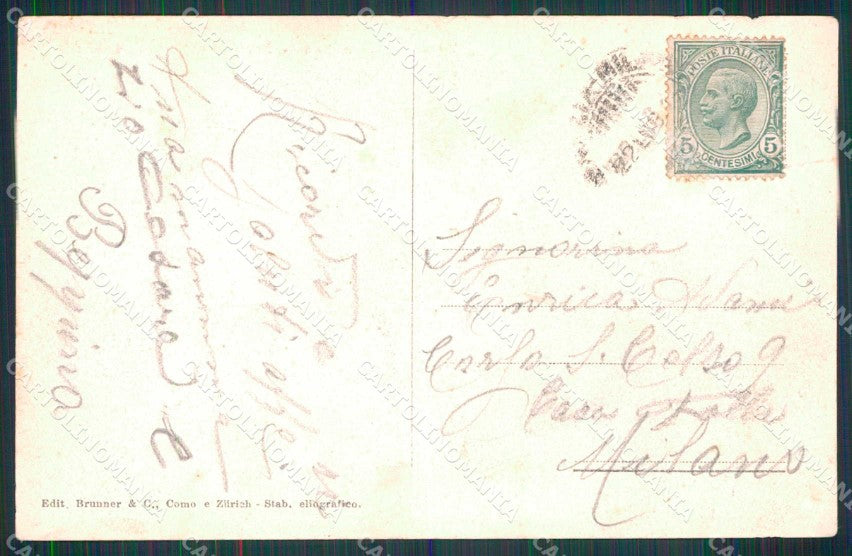Brescia Desenzano del Garda Piazza Umberto I Brunner 2793 cartolina RT3433 – retro