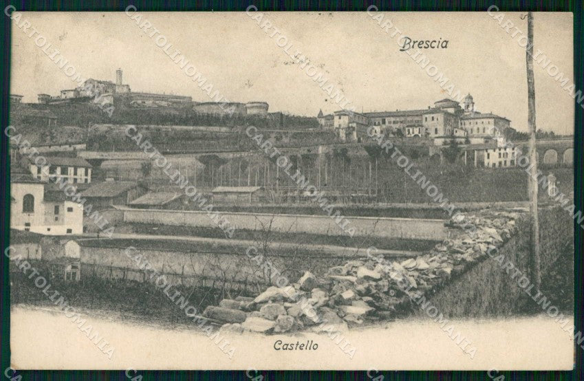 Brescia Città Castello ABRASA cartolina RT3434 – fronte